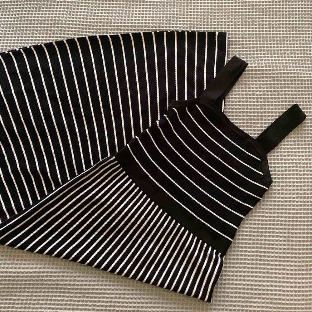 Banana Republic black & white dress